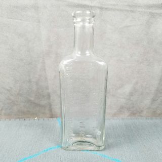 Vintage Clear Glass Bottle " Dr.  King 