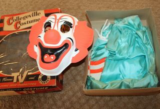 1950s Bozo The Capitol Records Clown Halloween Masquerade Costume Collegeville