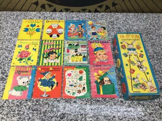 (12) Mib Saalfield Children’s 1950s Coloring & Activity Books Play Set