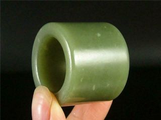 Old Chinese Celadon Nephrite Jade Archer 
