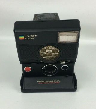 Vintage Polaroid Slr 680 Auto Focus Instant 600 Land Camera Auto Flash