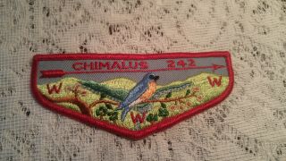 Vintage Boy Scout Patch Oa Www Order Of The Arrow Chimalus Lodge 242
