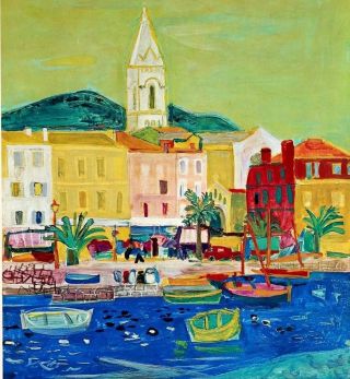 Cote D ' Azur France 1966 French Seaside Travel Vintage Poster Print Retro Art 2