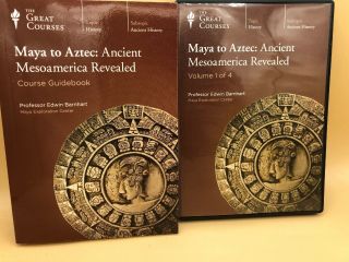 The Great Courses Maya To Aztec Ancient Mesoamerica Revealed Book Dvd 