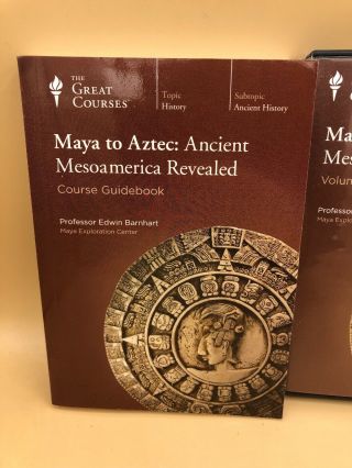 The Great Courses Maya to Aztec Ancient Mesoamerica Revealed Book DVD ' s Barnhart 2