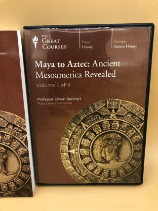 The Great Courses Maya to Aztec Ancient Mesoamerica Revealed Book DVD ' s Barnhart 3
