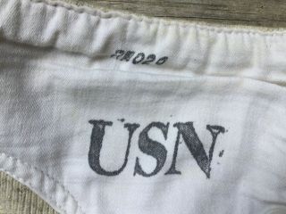 Ww2 Us Navy Long Underwear - Contractor Marked Numbered Uniform Gear