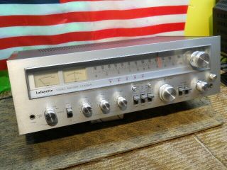 ESTATE VINTAGE LAFAYETTE LR - 5555A STEREO RECEIVER SEE YOU TUBE 2