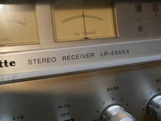 ESTATE VINTAGE LAFAYETTE LR - 5555A STEREO RECEIVER SEE YOU TUBE 3