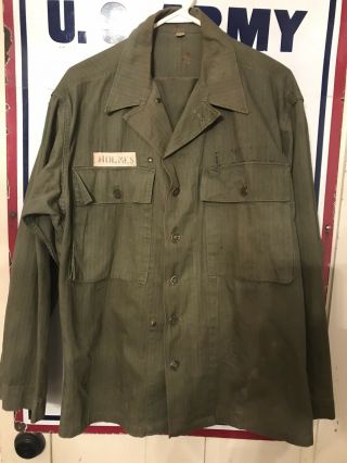 Ww2 Hbt Shirt Jacket Coat Us Army - 38r
