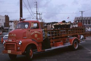 Sea Bright Nj 1950 Gmc City Service Truck - Fire Apparatus Slide
