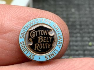 Cotton Belt Route St Louis South Western Railway Service Award Pin.  Stunning Old