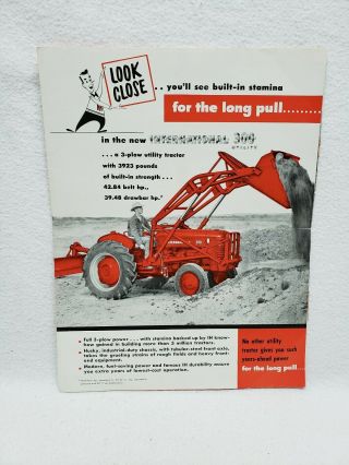 International 300 Utility Tractor Advertising Brochure / Poster 3