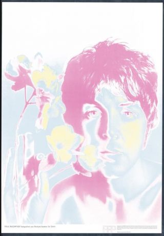 Pop Art Poster Of Paul Mccartney Richard Avedon For Stern 1967 Beatles