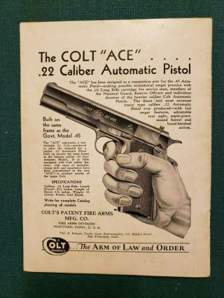 Colt Revolvers & Automatic Pistols 100th Anniversary Price List Of Parts - 1936