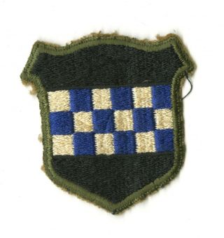 Wwii 99th Infantry Division White Back Patch Bulge Germany Europe