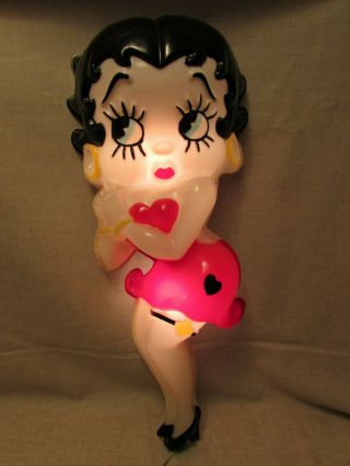 Vintage Betty Boop Light Up Wall Figurine Shape &