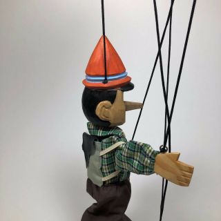 Vintage Wood Pinocchio Marionette 17 