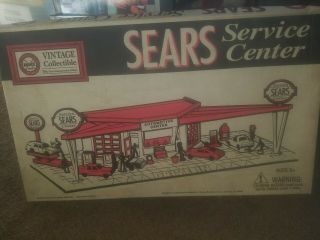 Sears Service Center Play Set By Marx - Model No.  3436r Vintage Collectible