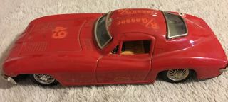 Vintage Chevy Corvette Stingray Friction Toy.  8 " Long.  Japan.  Decals.  Good Cond.