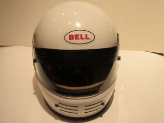 Bell Helmet Vintage 1992 M2 Pro Series Kevlar 7 3/8 White Full Face 2