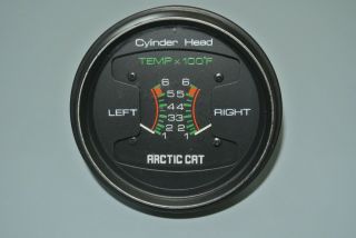 Arctic Cat Vintage Snowmobile Cylinder Temp Temperature Gauge Zr Z Sno Pro Ext