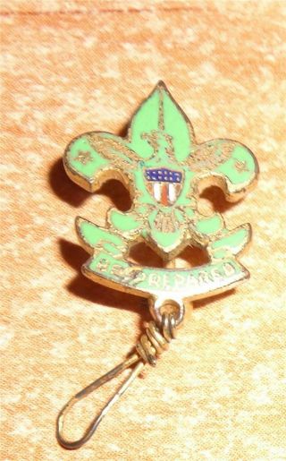 Old Boy Scout Assistant Scoutmaster Pin Rwb Shield 1920?