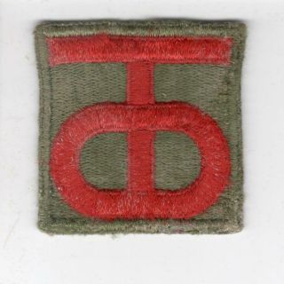 2 - 1/4 " Ww 2 Us Army 90th Infantry Division Patch Inv B625