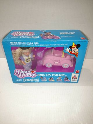 1990 Mattel The Heart Family Visits Disneyland Kids On Parade Minnie Mouse Car