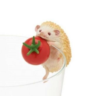 Japan Kitan Club Albino Hedgehog Animal Pvc Mini Figurine Figure C
