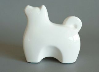 Akita Dog Figure,  Japanese Ceramic Akita Inu Dog Statuette,  S1497