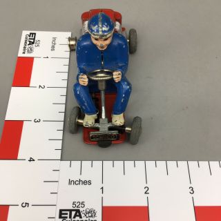 Vintage Schuco 1035 Micro Racer Go - Kart,  Red Kart,  Blue Driver (no Key) - B14