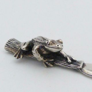 Vintage Stainless Steel Letter Opener With A Frog Handle
