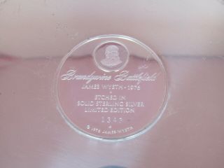 Brandywine Battlefield James Wyeth Sterling Silver Plate by Franklin 1976 3