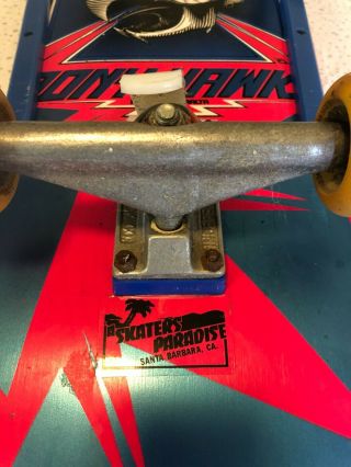 Vintage Tony Hawk Powell Peralta 1983 Chicken Skull Skateboard Hot Pink 3