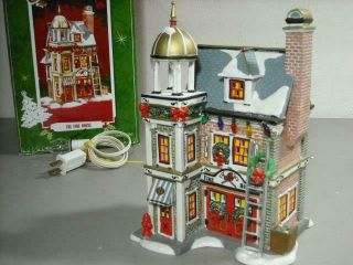 2008 Dept.  56 A Christmas Story " The Fire House " Retired W/ Box