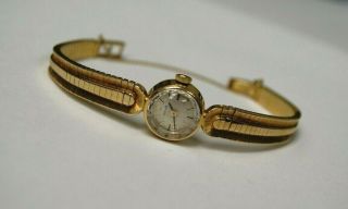 Rolex Vintage 18k Yellow Gold 15mm Ladies Bracelet Mechanical Dial