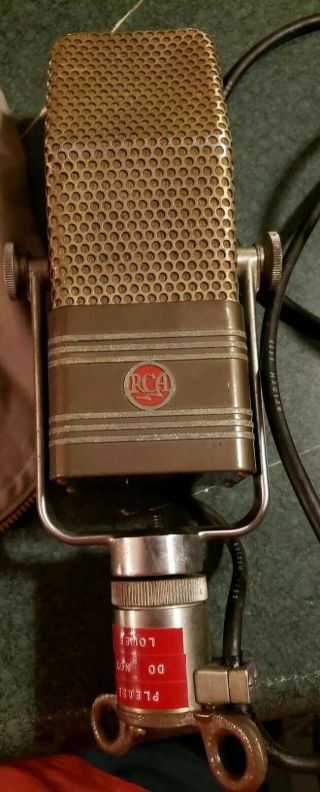 Vintage Rca 44 - Bx Velocity Ribbon Studio Microphone (produced 1932 - 1955)