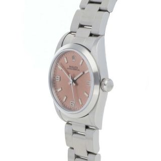 Rolex Oyster Perpetual Steel Auto 31mm Pink Dial Oyster Bracelet Mens 67480 3