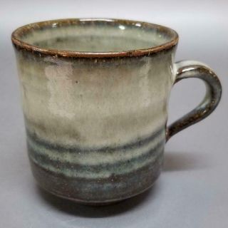 Uk75) Japanese Pottery Coffee Mug/tea Mug Wabi/sabi Artist Seigan Yamane