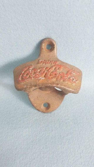 Vintage Mid - Cent Cast Metal Counter/wall Mounted Coca Cola Bottle Opener
