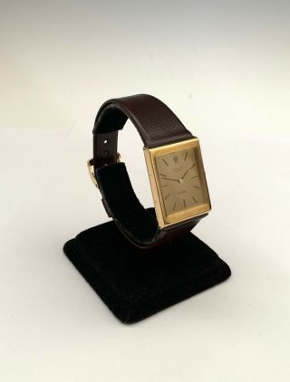 Vintage Men ' s Rolex Cellini 18k Yellow Gold Watch 4027 2