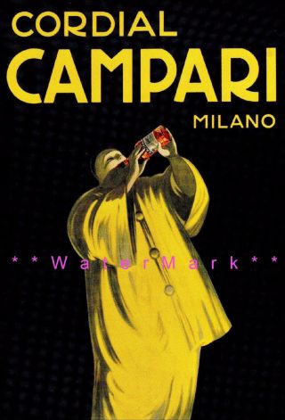 Cordial Campari 1921 Milan Italy Vintage Poster Print Cappiello Art