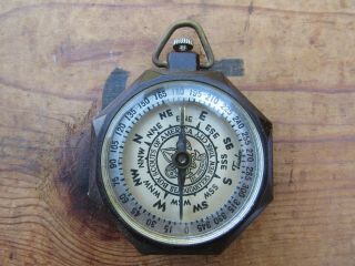 Vintage Official BOY SCOUTS BSA Taylor 1075 Bar Needle Compass Box 3