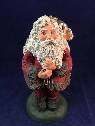 June Mckenna 1987 " Mr.  Claus " Santa 5 - 1/2 " Tall