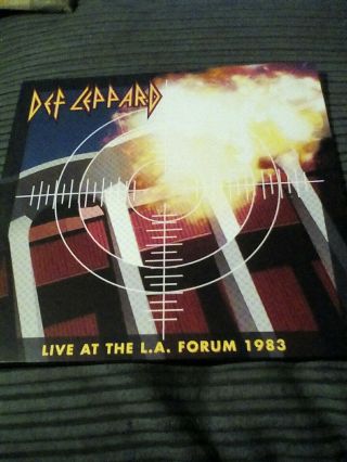 Def Leppard " Live At The L.  A Forum 1983 " Double Vinyl,  And Unplayed,
