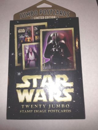 2008 Usps Star Wars 20 - Limited Edition Jumbo Stamp Image Postcards &unopened