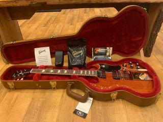 2019 Gibson SG Standard ' 61 Maestro Vibrola Guitar - Vintage Cherry w/ OHSC 2
