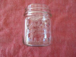 Vintage Kerr Self Sealing Round Mason Half Pint Jar
