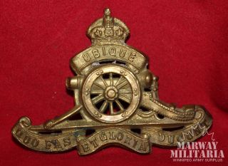 Royal Canadian Artillery Cap Badge (inv12827)